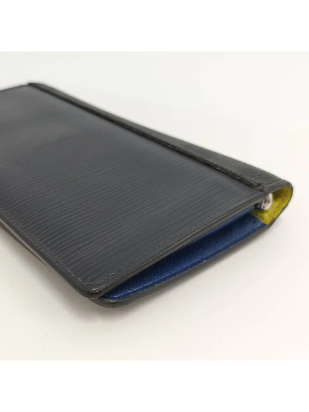 Louis Vuitton Portefeuille Brazza Wallet Epi Damier Graphite Black Navy